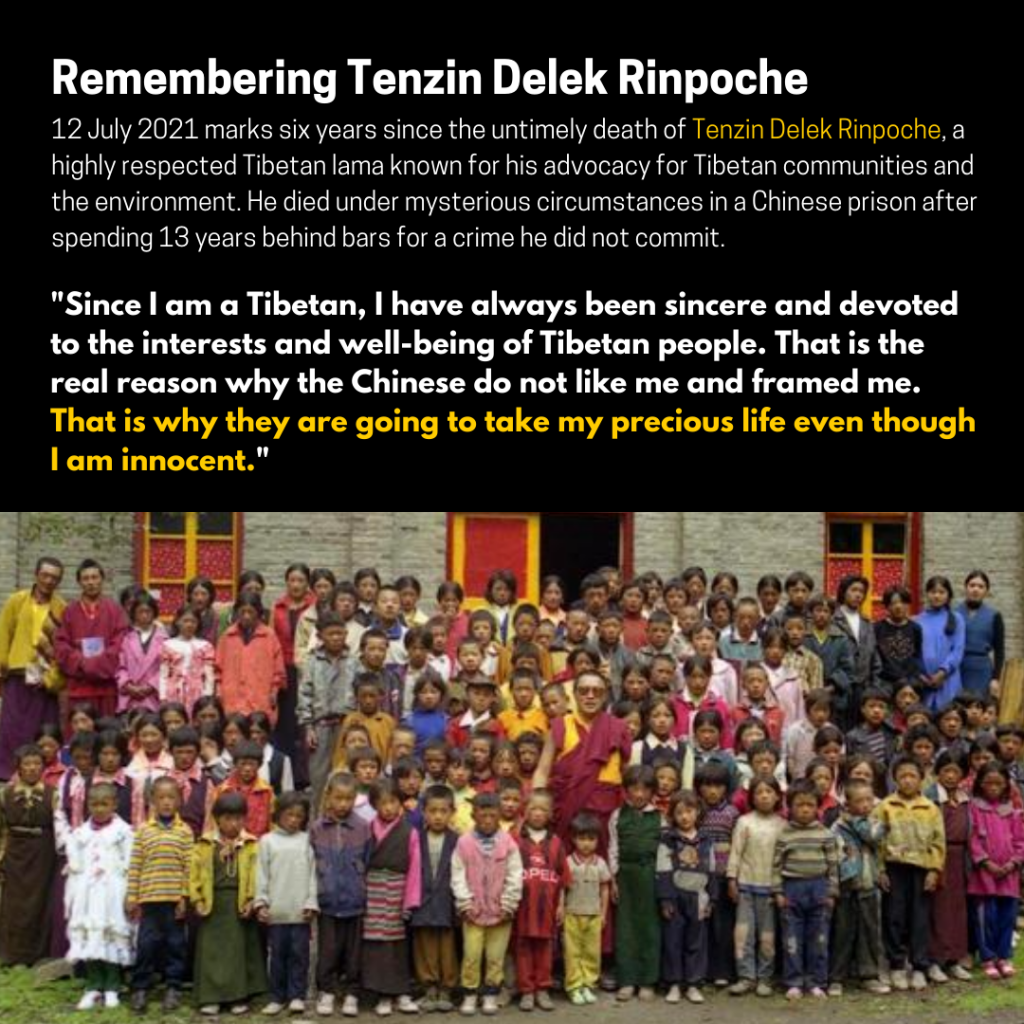 Remembering Tenzin Delek Rinpoche