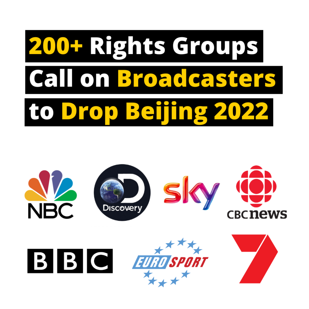 200+ Rights Groups Call on Broadcasters to Drop Beijing 2022