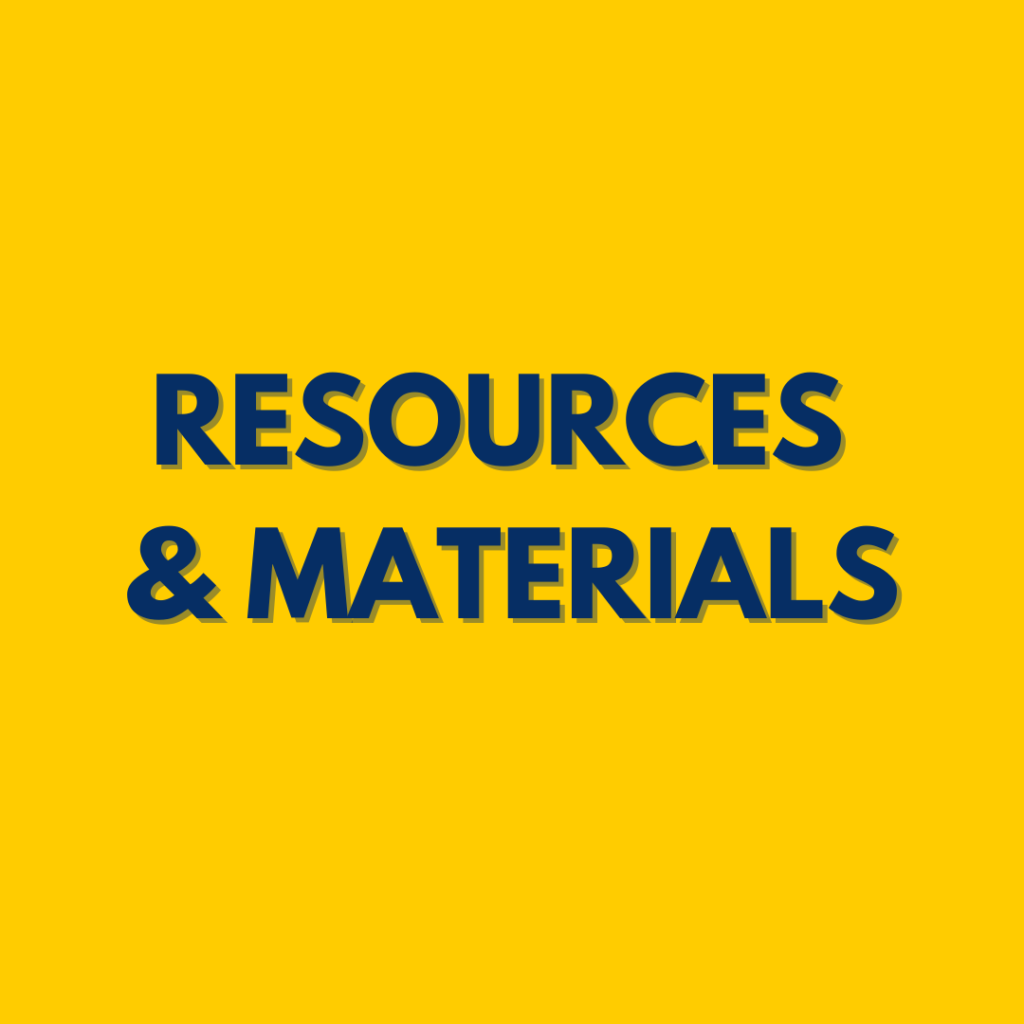 resources and materials