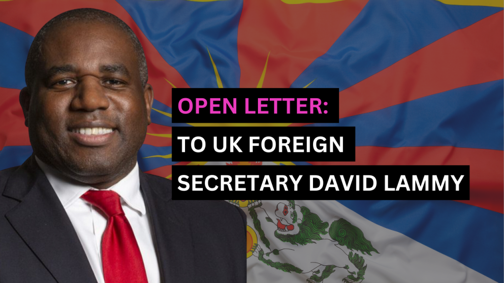 Open Letter: To Foreign Secretary David Lammy