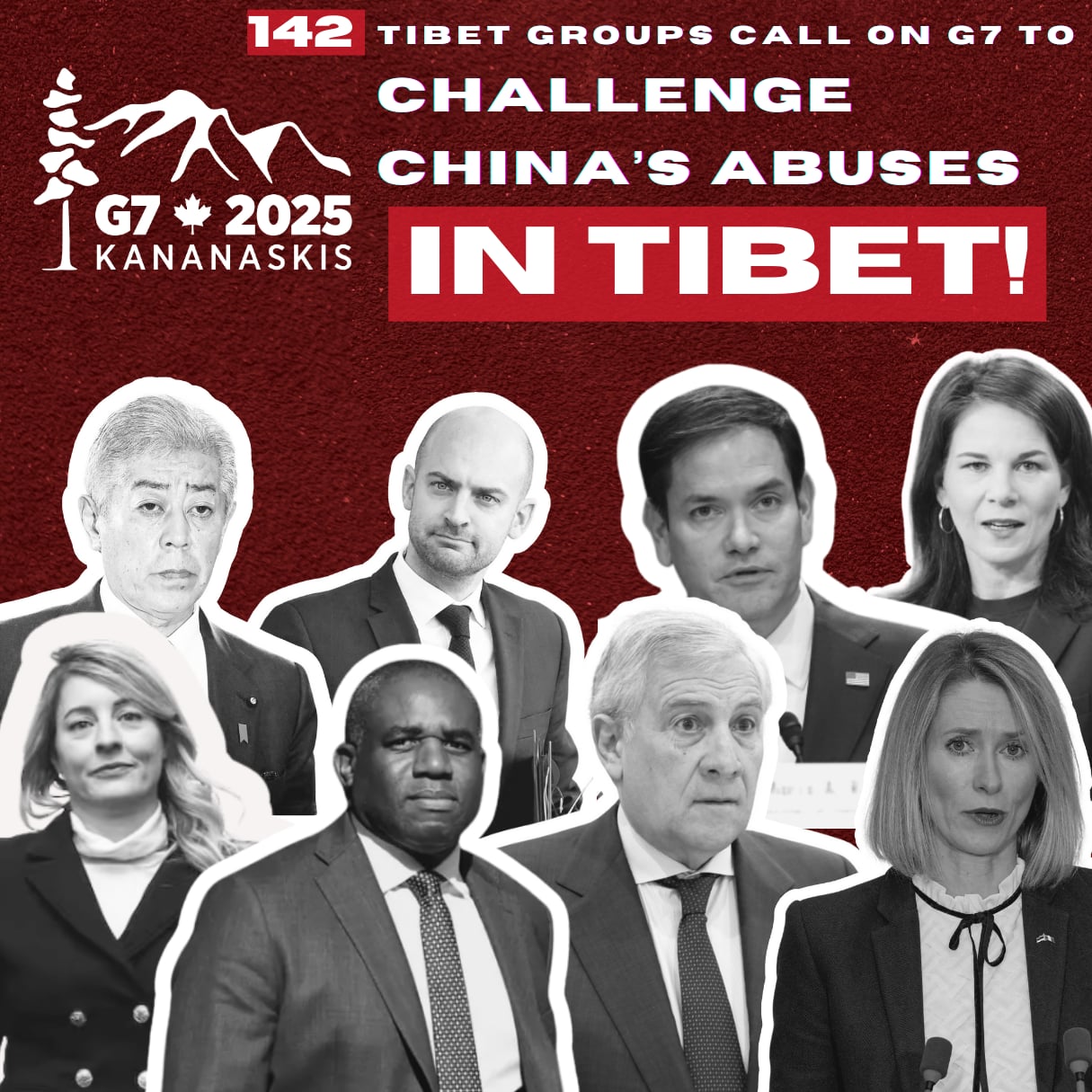 Tibet groups call on G7 to challenge China's abuses in Tibet!